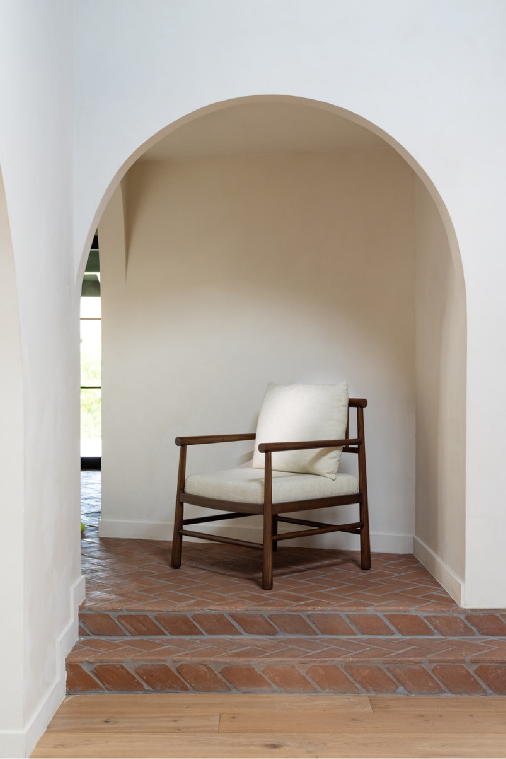 Modern European furniture - Sungkai Wood Framed Accent Chair - www.oroa.com