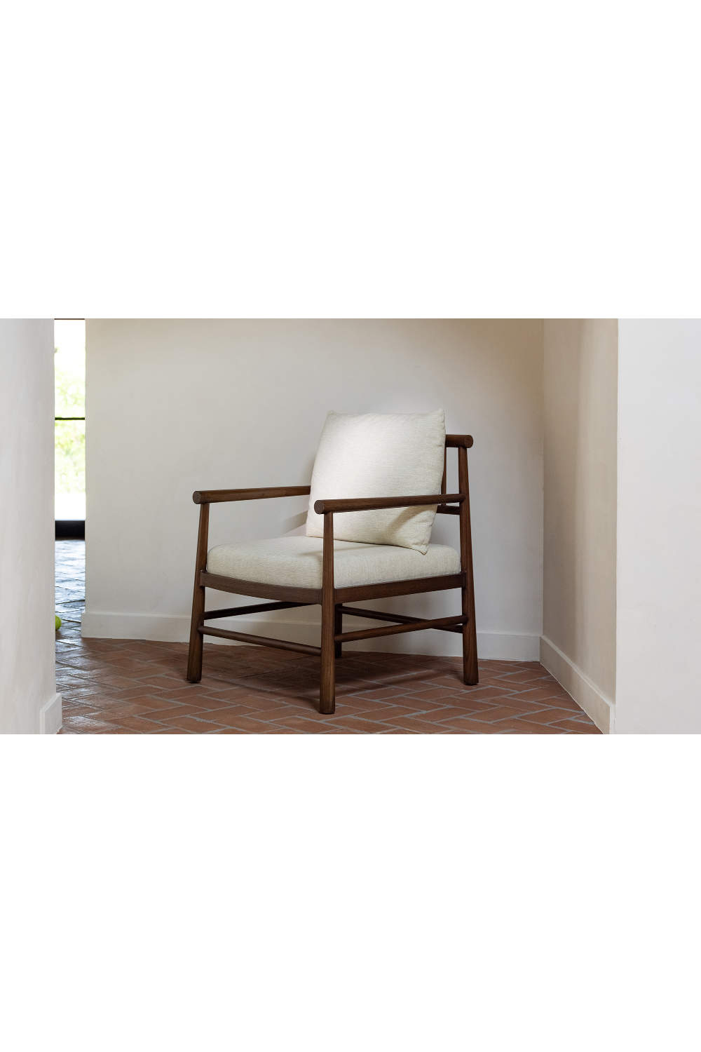 Modern European furniture - Sungkai Wood Framed Accent Chair - www.oroa.com