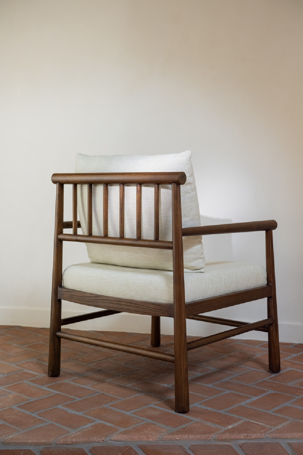 Modern European furniture - Sungkai Wood Framed Accent Chair - www.oroa.com