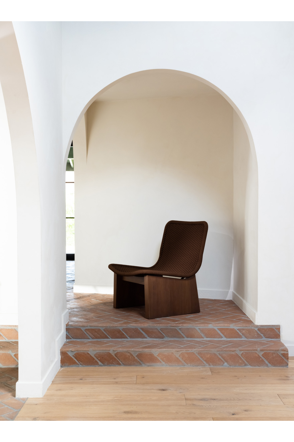 Modern European furniture - Handwoven Hyacinth Outdoor Accent Chair - www.oroa.com