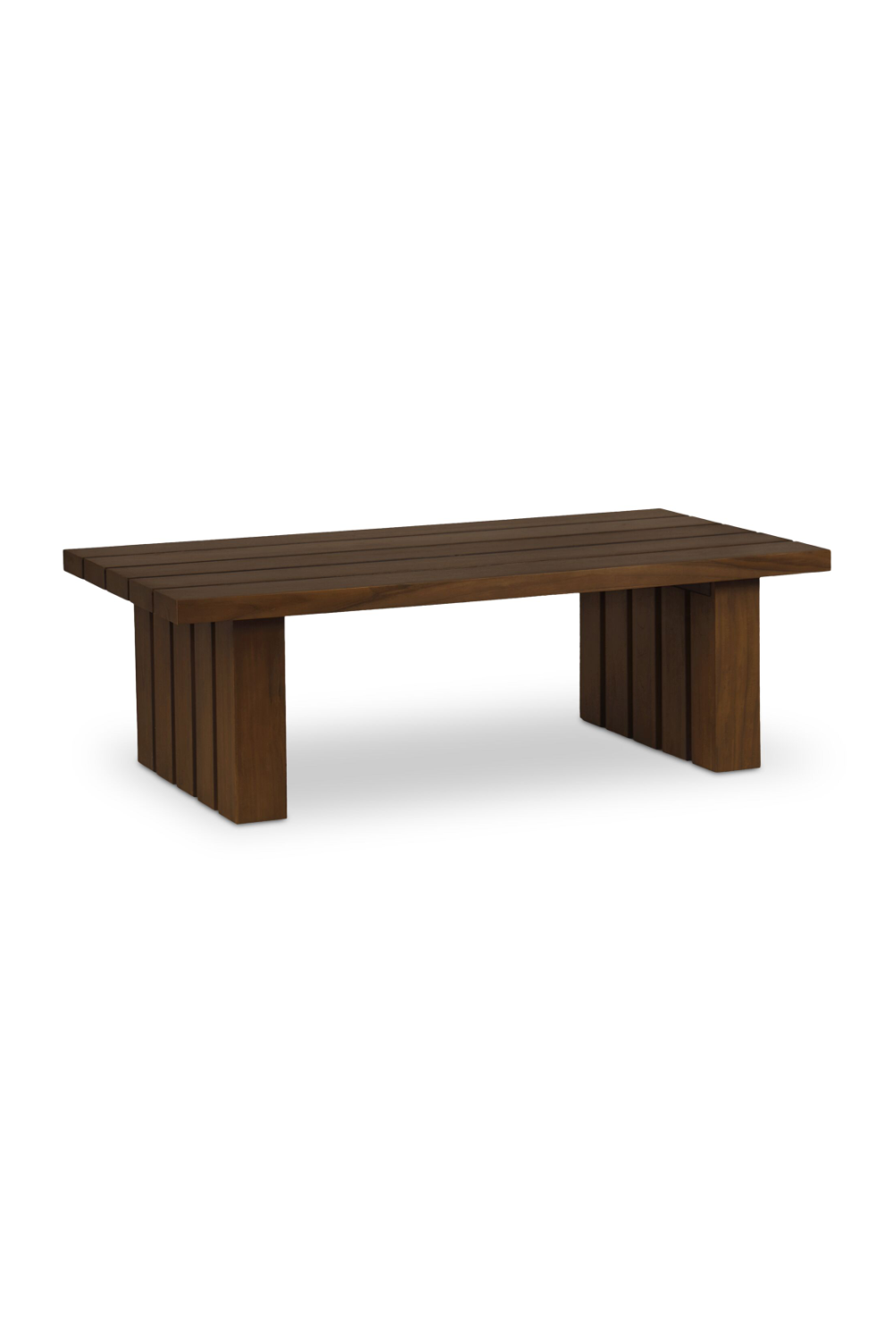 Modern European furniture - Slatted Teak Outdoor Coffee Table - www.oroa.com