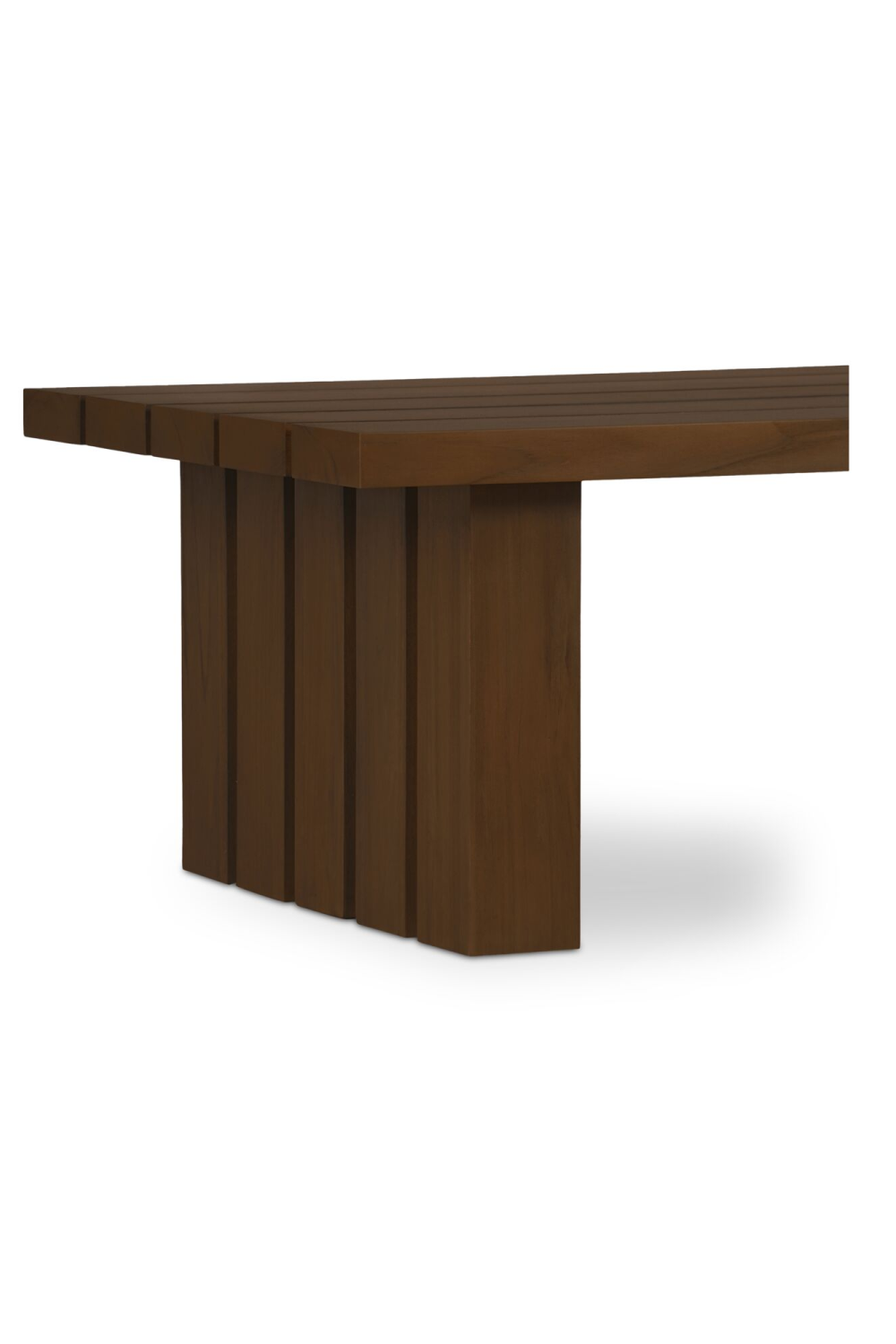 Modern European furniture - Slatted Teak Outdoor Coffee Table - www.oroa.com