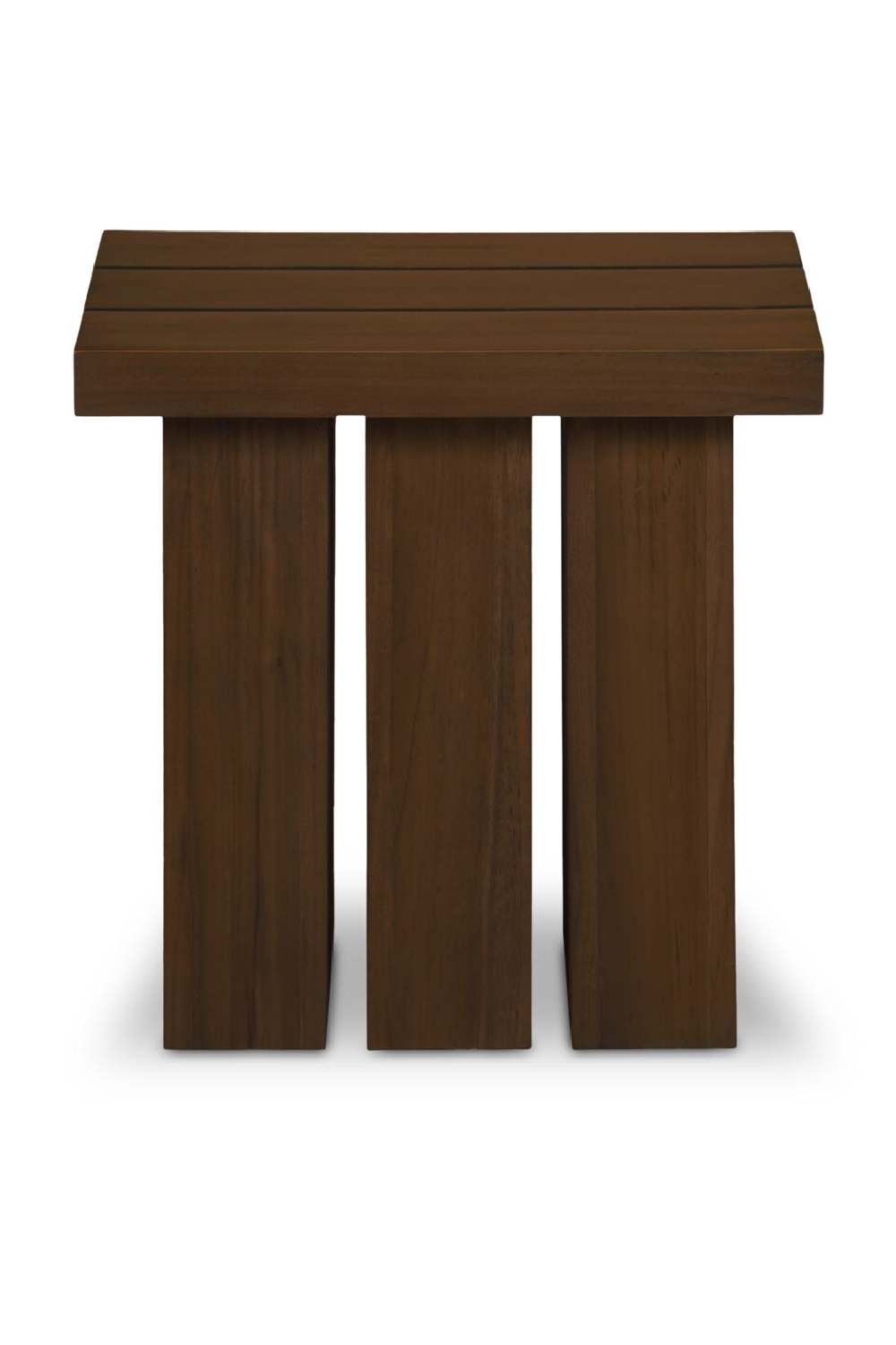 Slatted Teak Outdoor Side Table | Novi Living Denby | Oroa.com