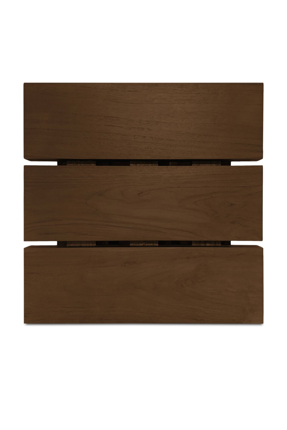 Slatted Teak Outdoor Side Table | Novi Living Denby | Oroa.com