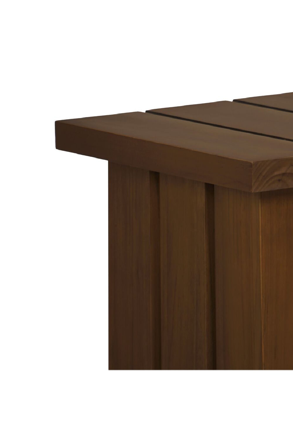 Modern European furniture - Slatted Teak Outdoor Side Table - www.oroa.com