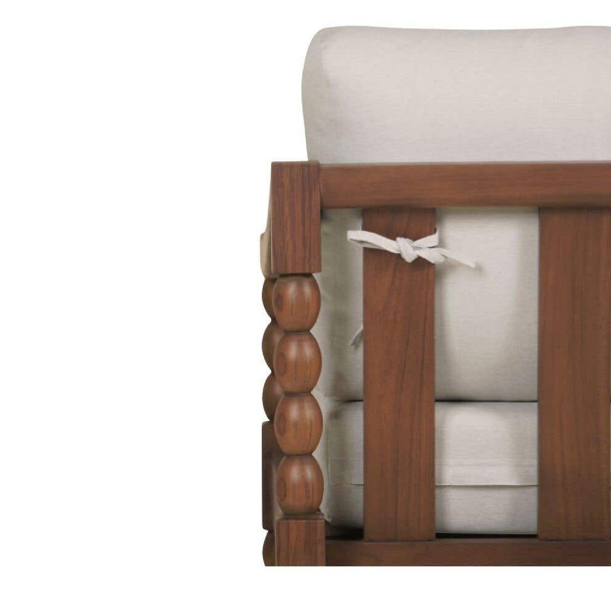 Modern European furniture - Turned-Leg Teak Outdoor Accent Chair - www.oroa.com