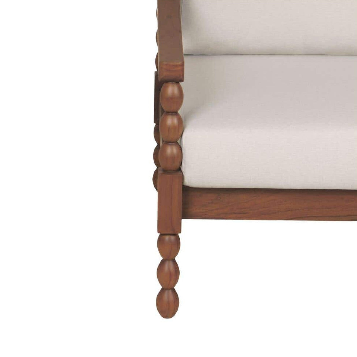 Modern European furniture - Turned-Leg Teak Outdoor Accent Chair - www.oroa.com