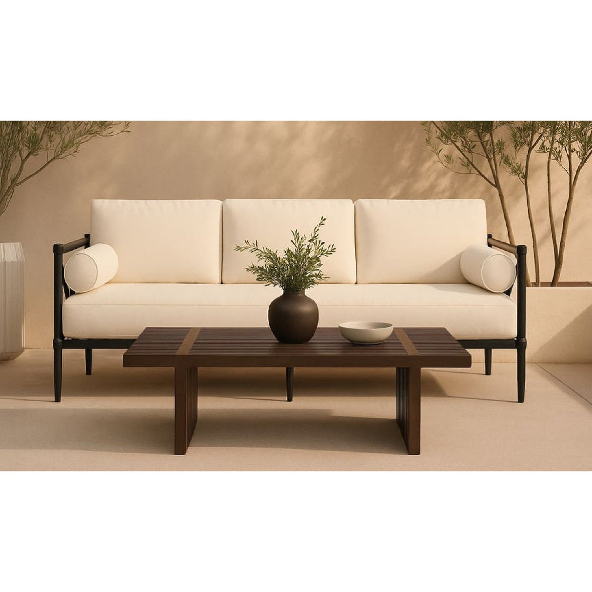 Modern European furniture - Solid Teak Outdoor Coffee Table - www.oroa.com