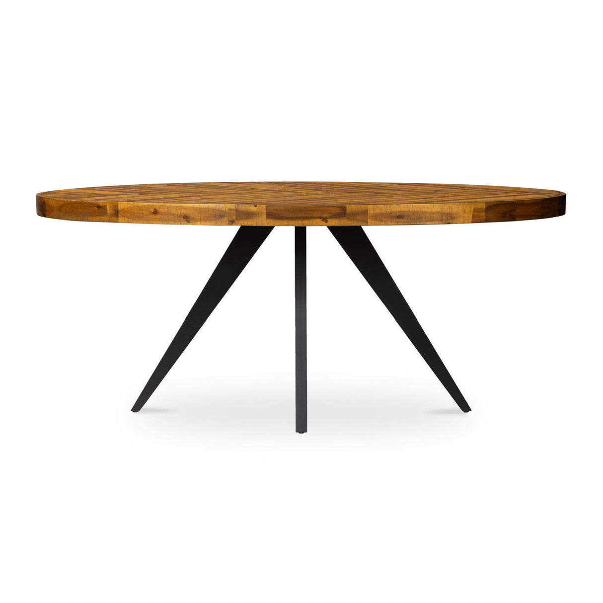 Modern European furniture - Parquet Patterned Wooden Dining Table - www.oroa.com