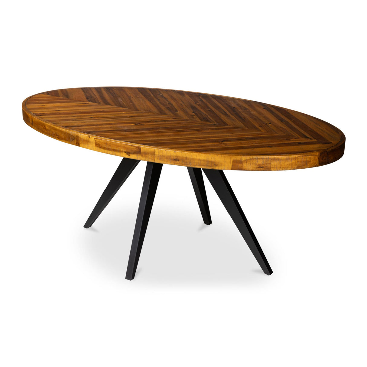 Modern European furniture - Parquet Patterned Wooden Dining Table - www.oroa.com