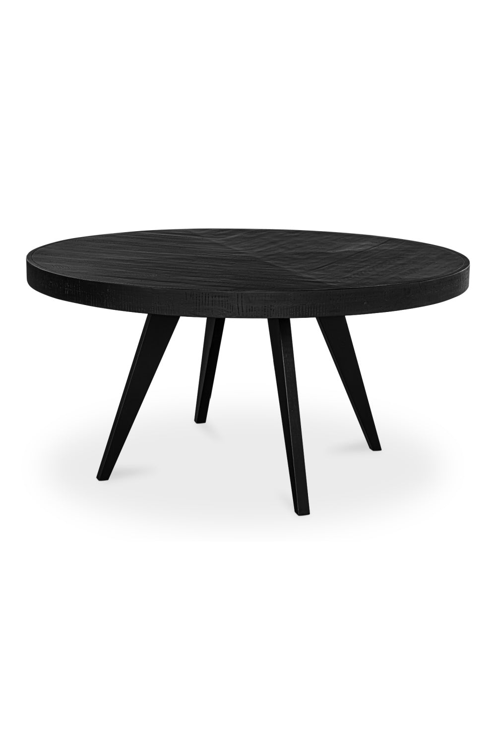 Modern European furniture - Black Acacia Round Dining Table - www.oroa.com
