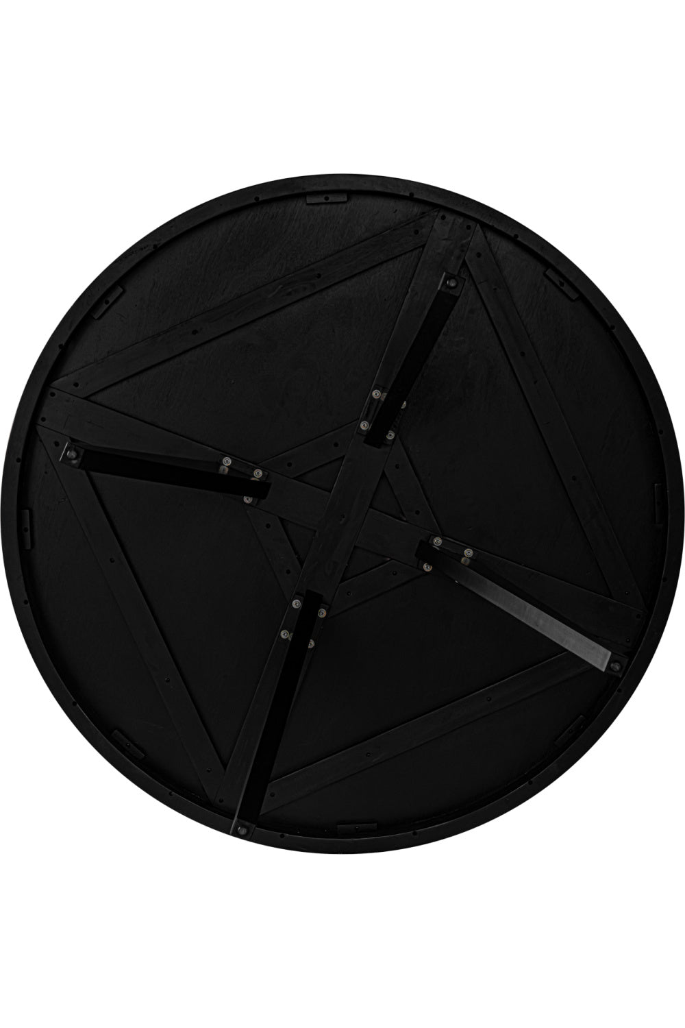 Modern European furniture - Black Acacia Round Dining Table - www.oroa.com