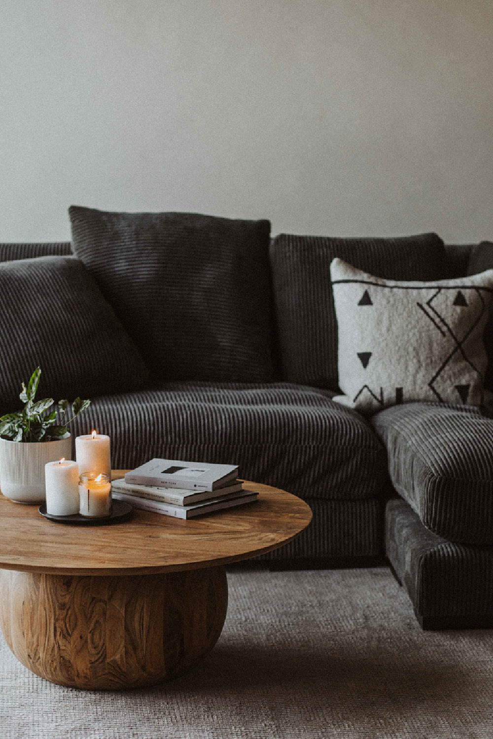 Corduroy Sectional Sofa | Novi Living Plunge | Oroa.com