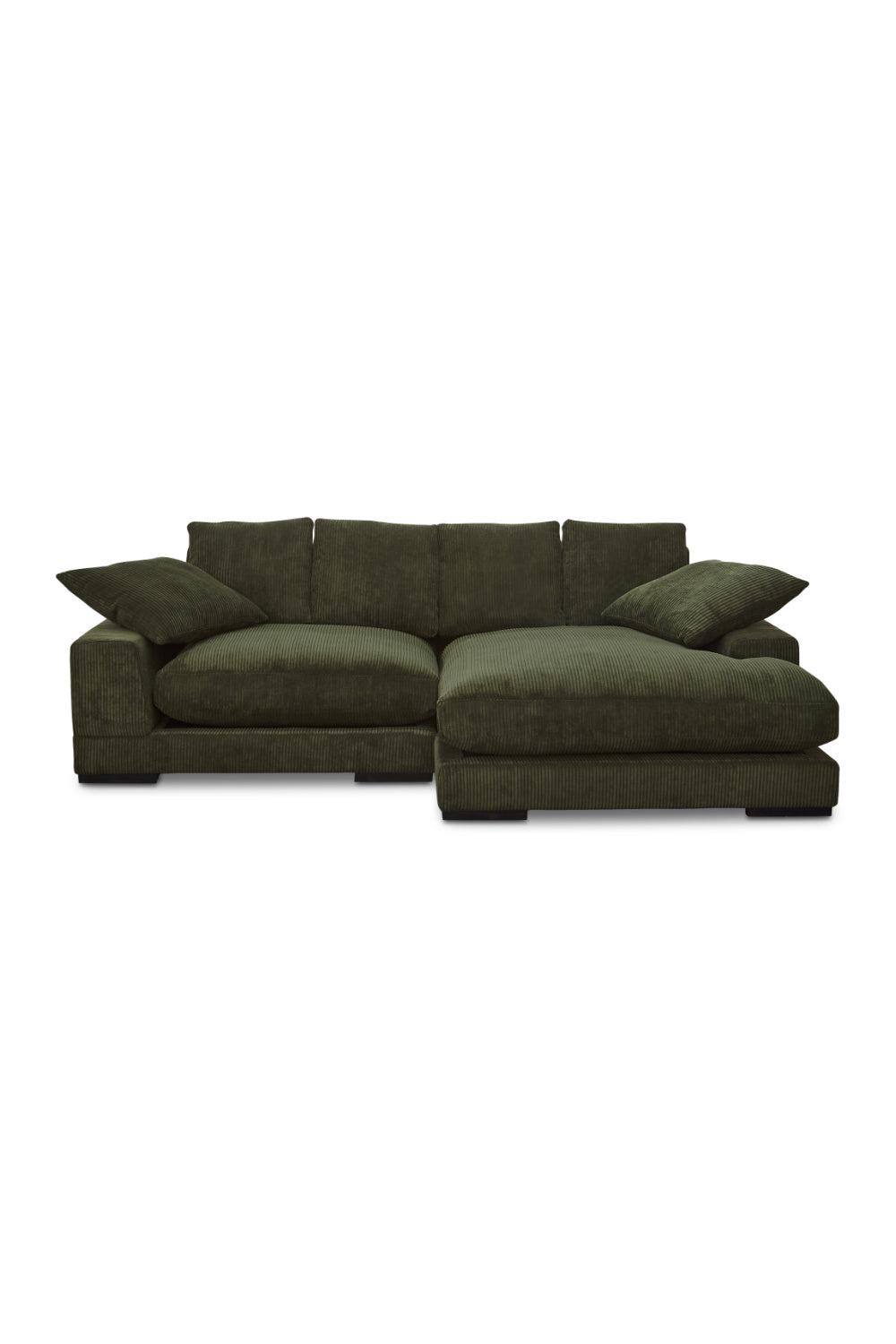Modern European furniture - Dark Green Sectional Sofa - www.oroa.com