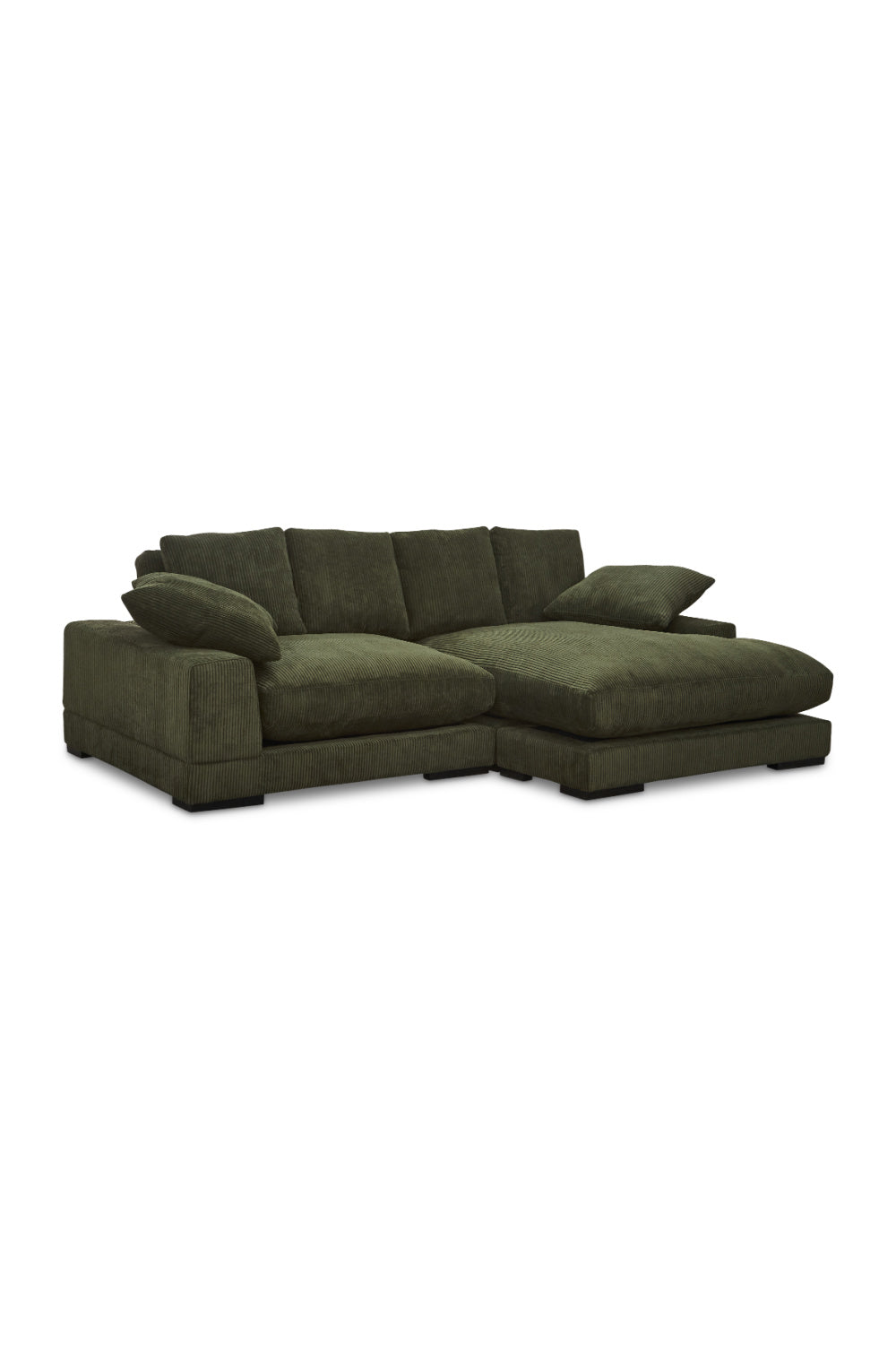 Modern European furniture - Dark Green Sectional Sofa - www.oroa.com