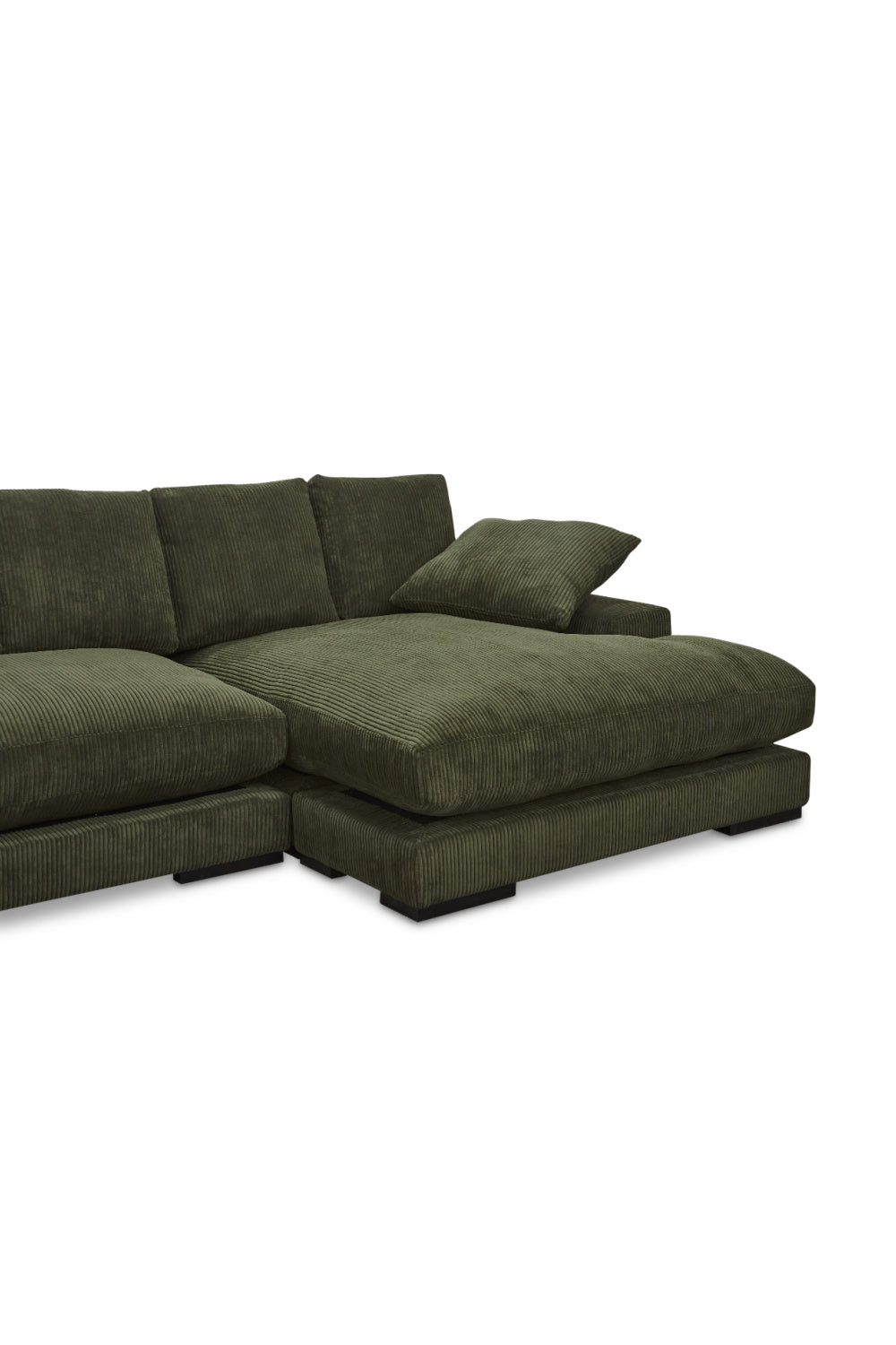 Modern European furniture - Dark Green Sectional Sofa - www.oroa.com