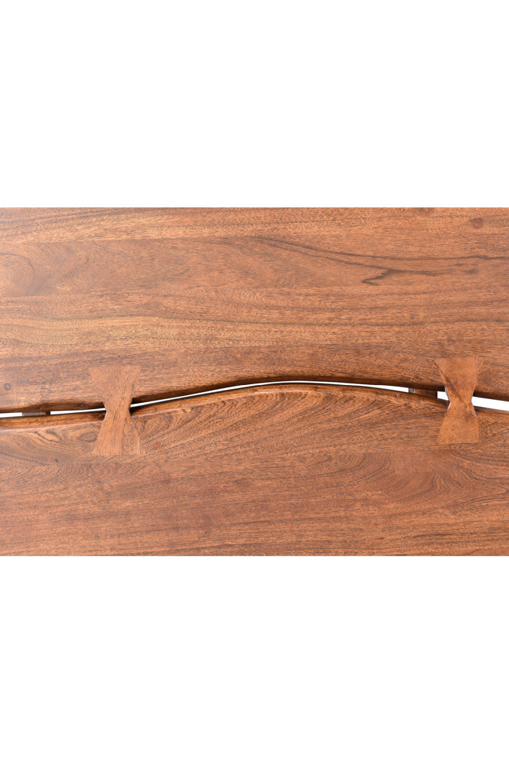 Modern European furniture - Acacia Organic-Edge Headboard Bed - www.oroa.com