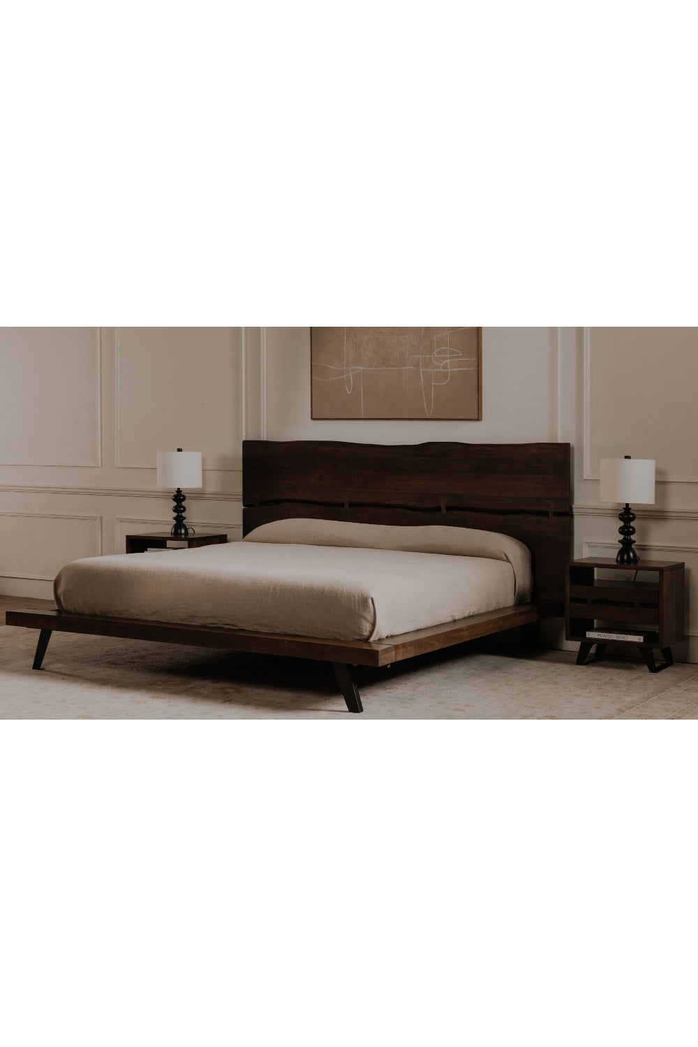 Brown Solid Acacia Bed | Novi Living Madagascar