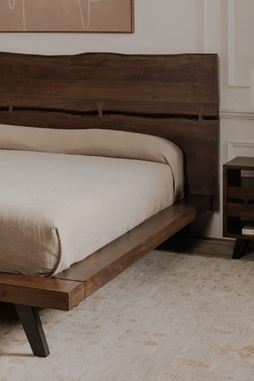 Brown Solid Acacia Bed | Novi Living Madagascar