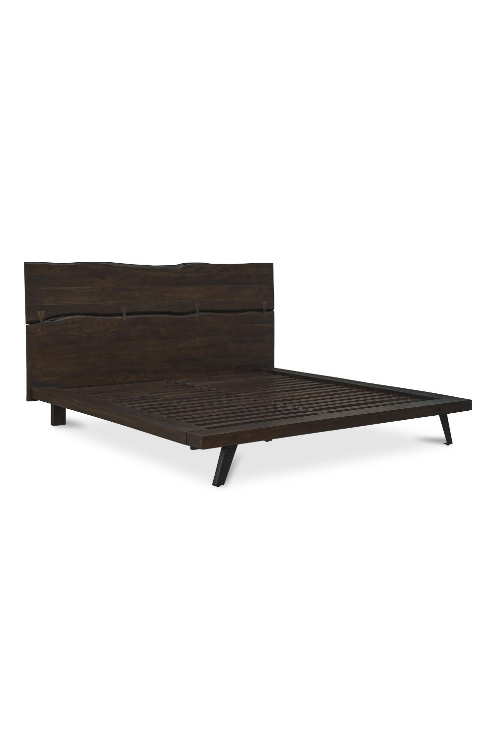 Modern European furniture - Brown Solid Acacia Bed - www.oroa.com