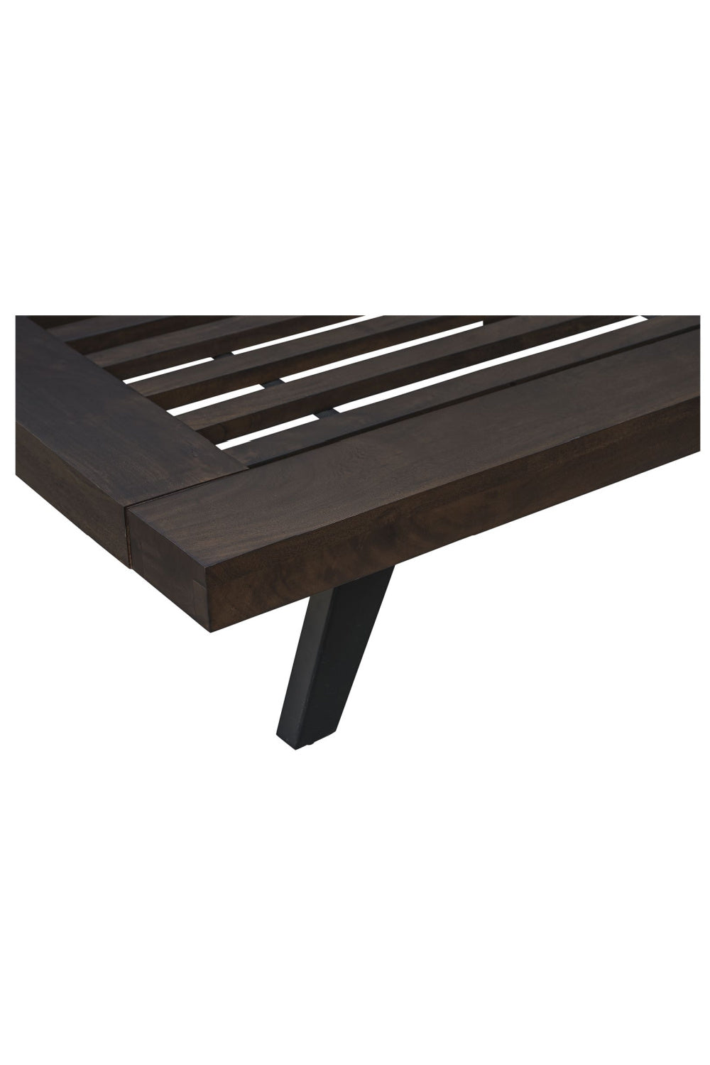 Modern European furniture - Brown Solid Acacia Bed - www.oroa.com