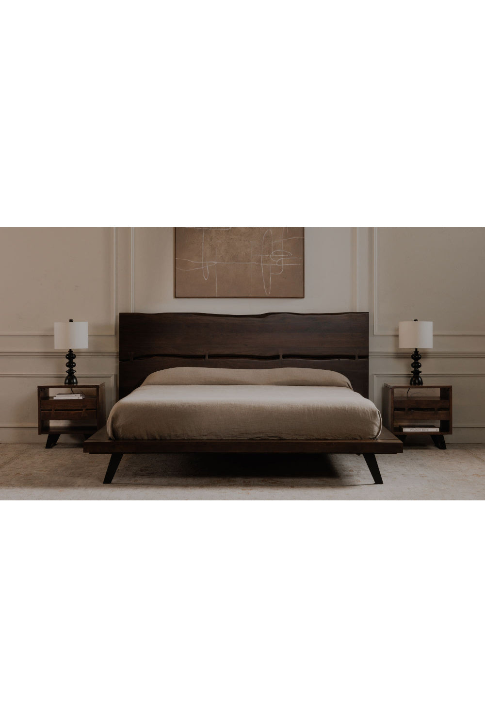 Modern European furniture - Solid Acacia 1-Drawer Nightstand - www.oroa.com