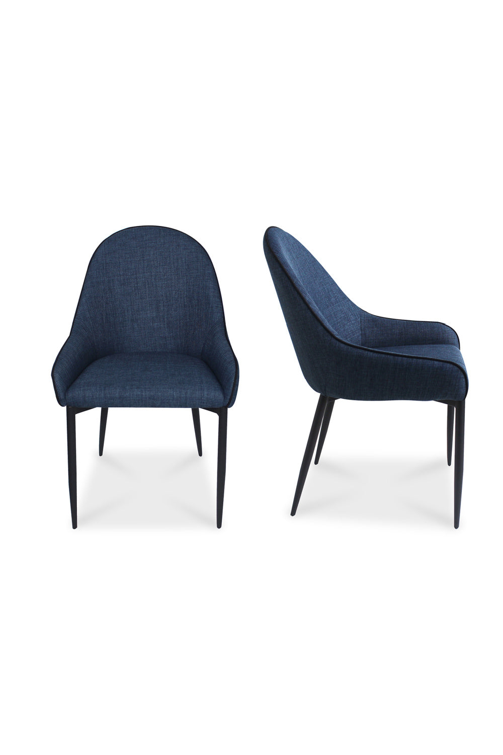 Modern European furniture - Blue Dining Chair Set (2) - www.oroa.com