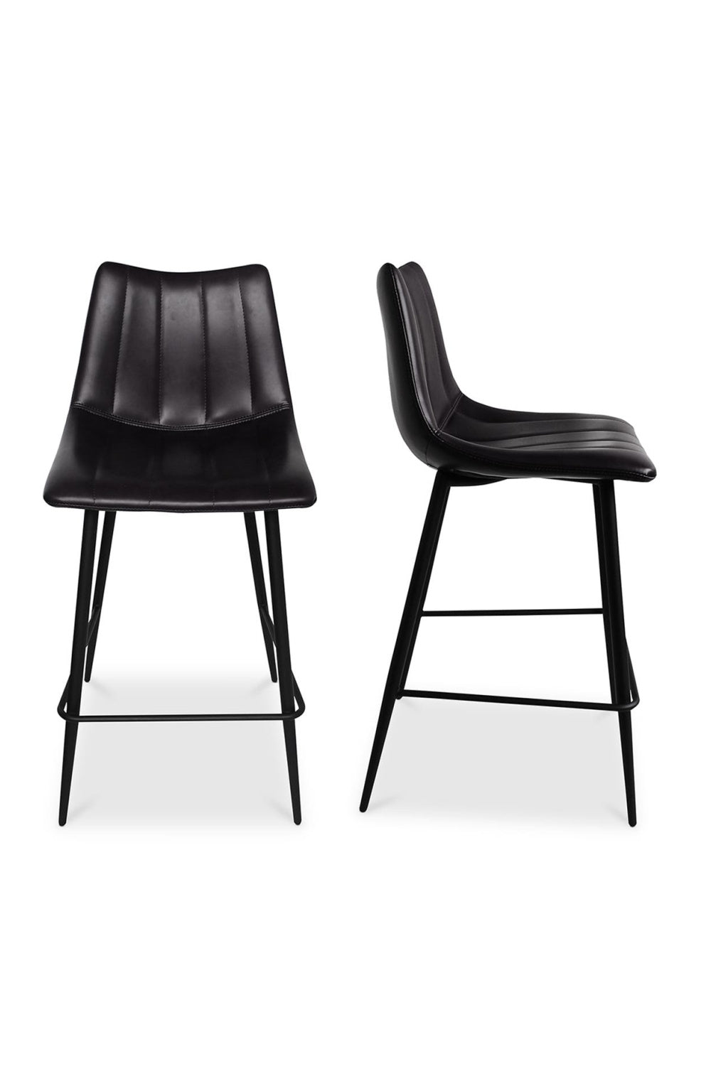 Modern European furniture - Vertical Stitched Counter Stools (2) - www.oroa.com