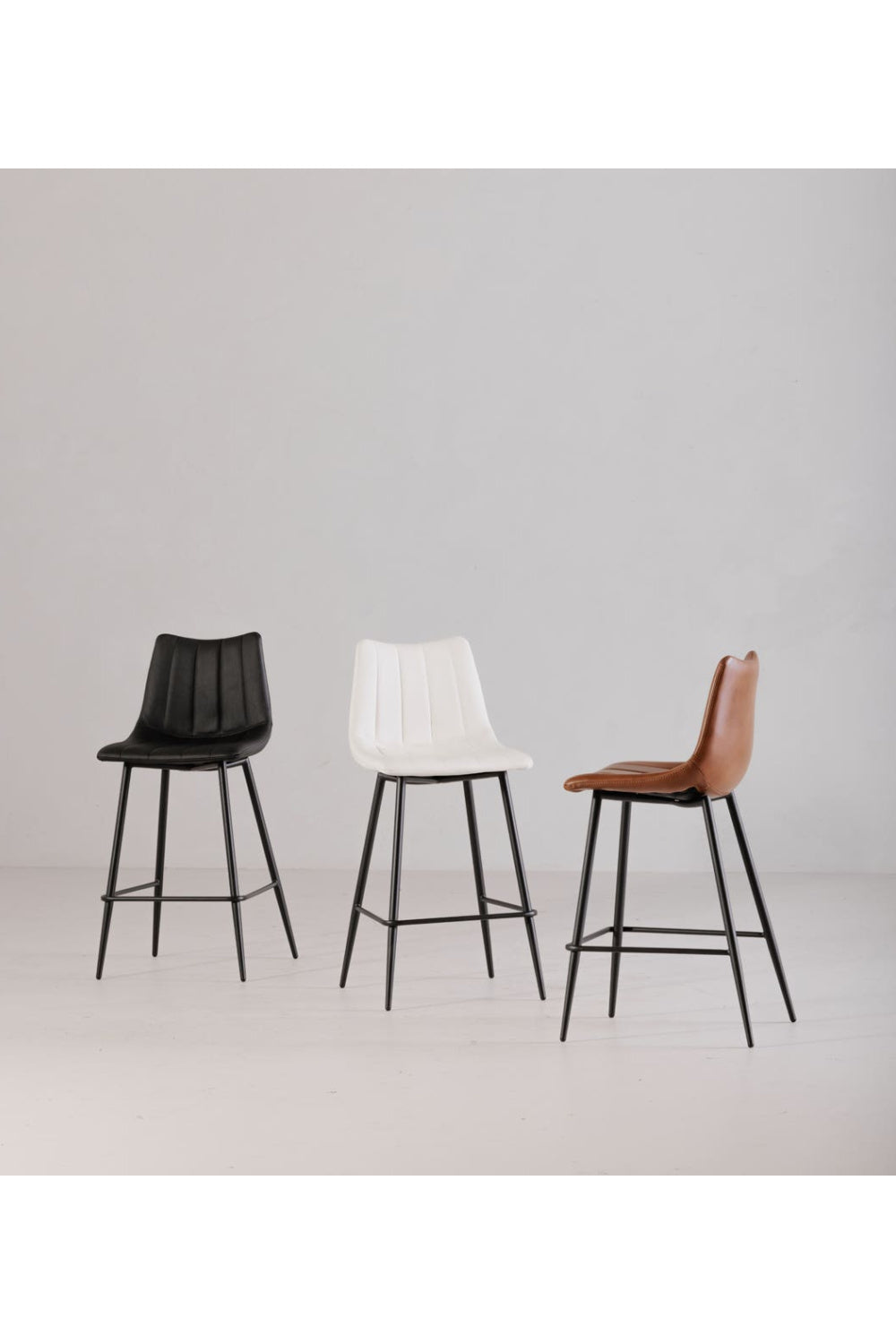 Modern European furniture - Vertical Stitched Counter Stools (2) - www.oroa.com | Oroa.com
