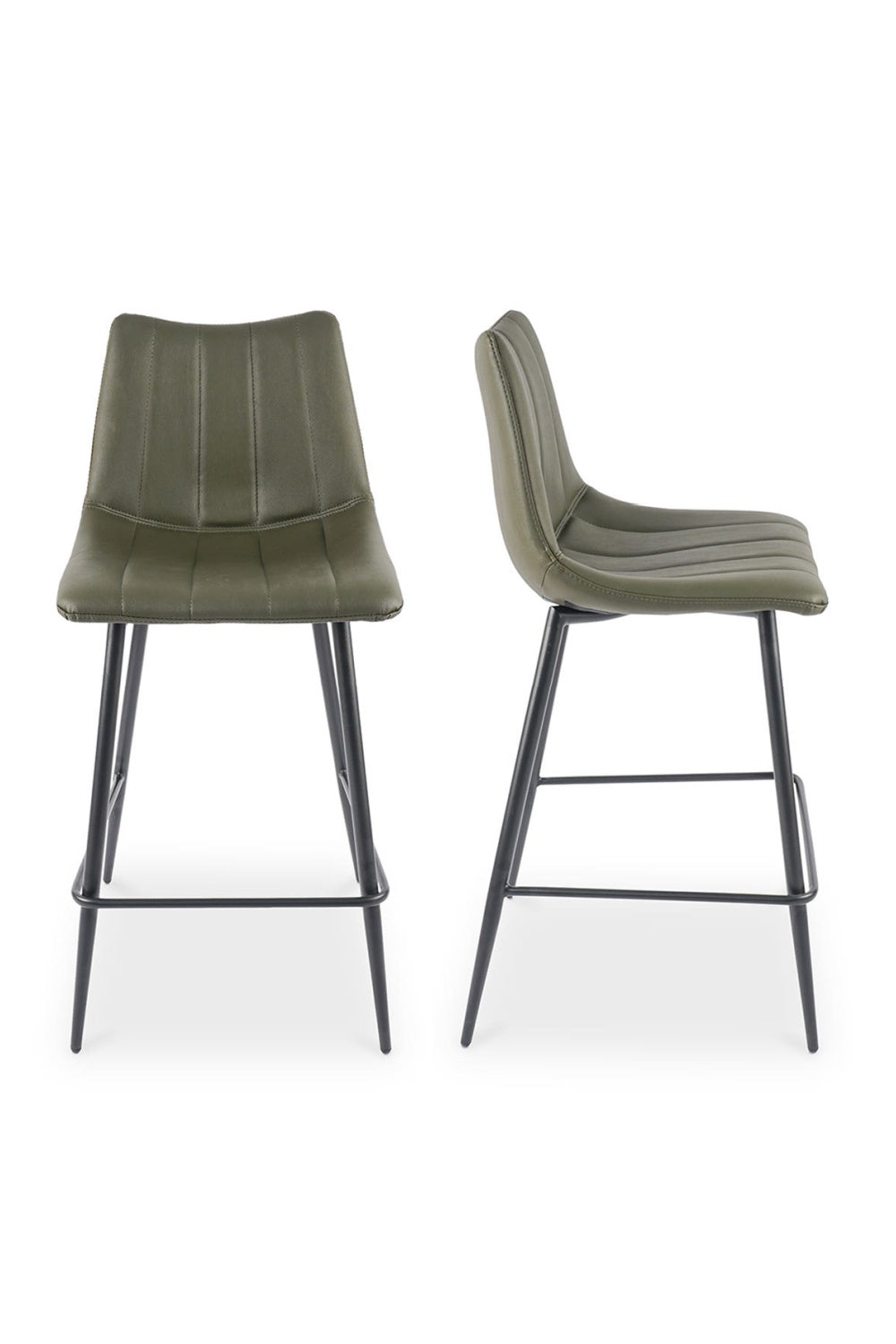 Modern European furniture - Vertical Stitched Counter Stools (2) - www.oroa.com | Oroa.com