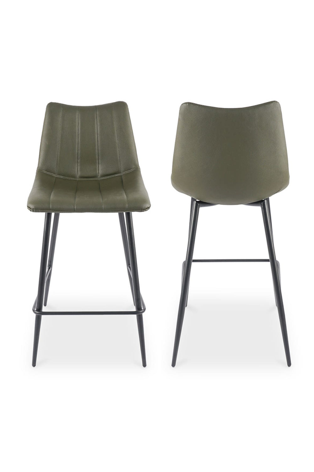 Modern European furniture - Vertical Stitched Counter Stools (2) - www.oroa.com | Oroa.com