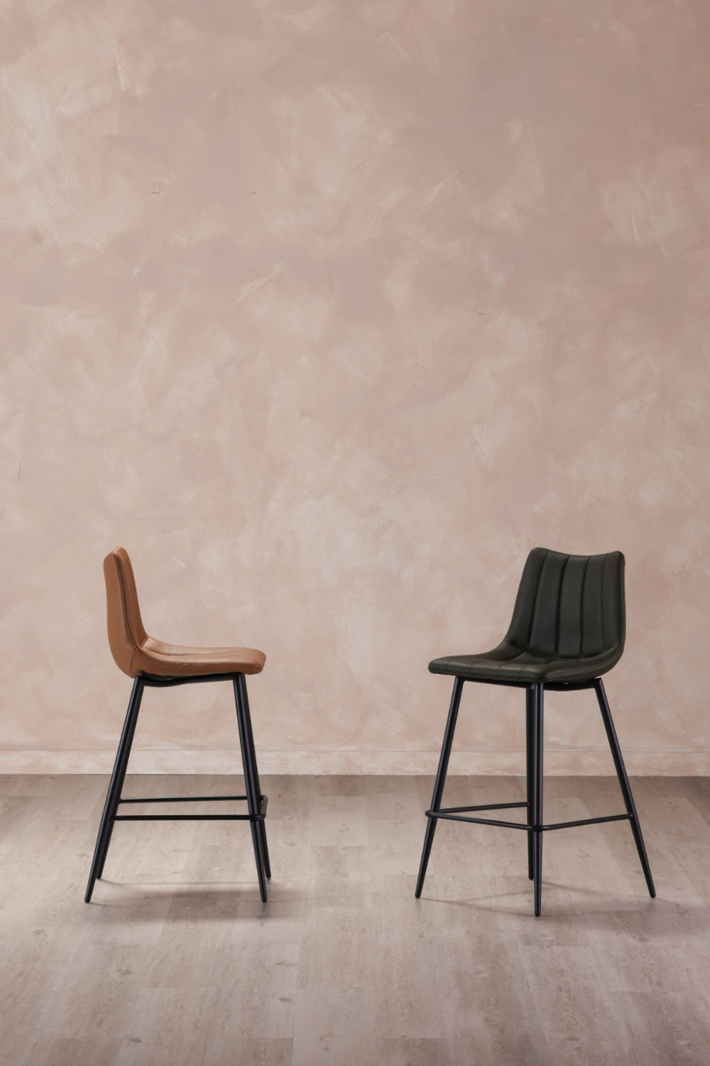 Modern European furniture - Vertical Stitched Bar Stools (2) - www.oroa.com
