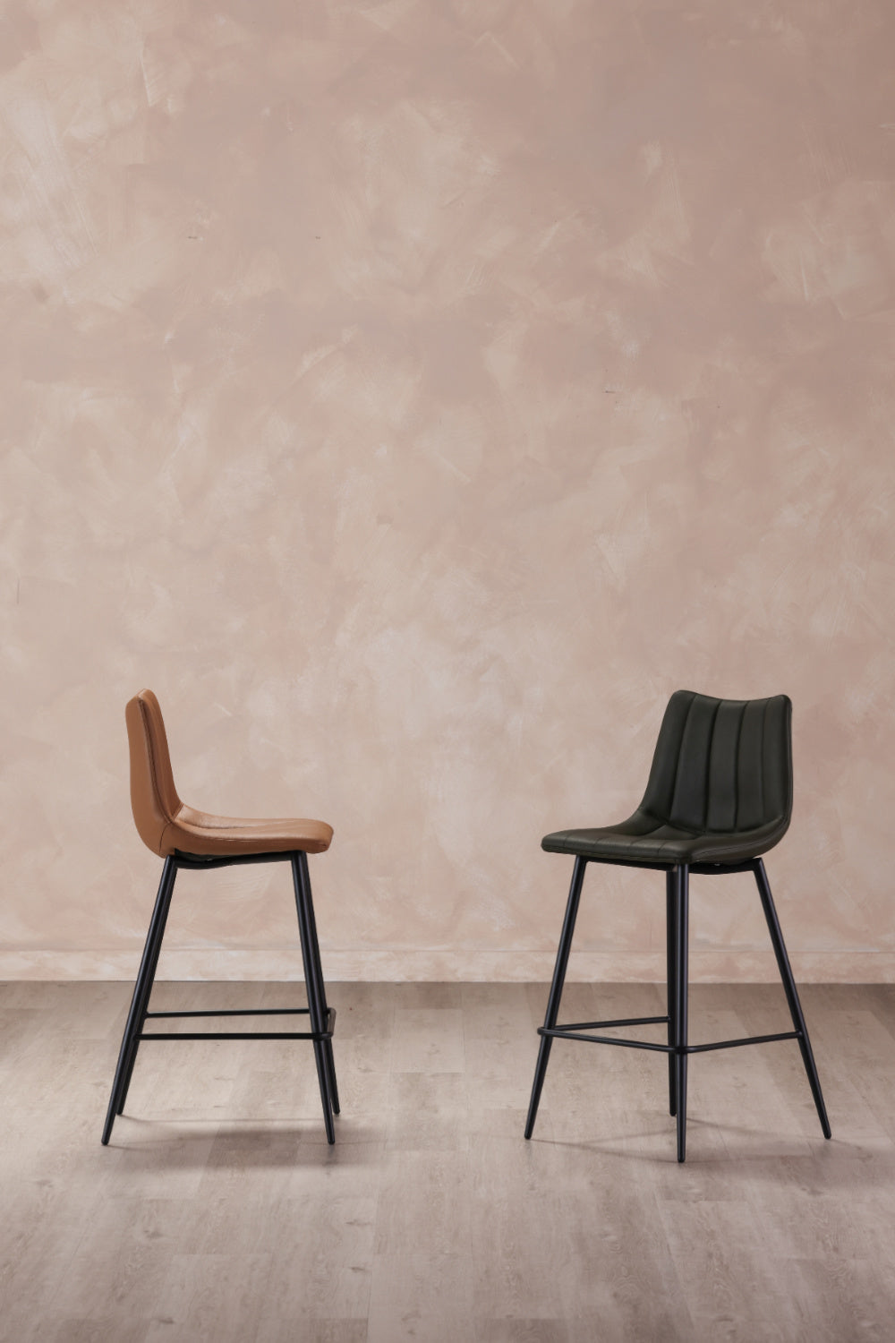 Modern European furniture - Vertical Stitched Bar Stools (2) - www.oroa.com