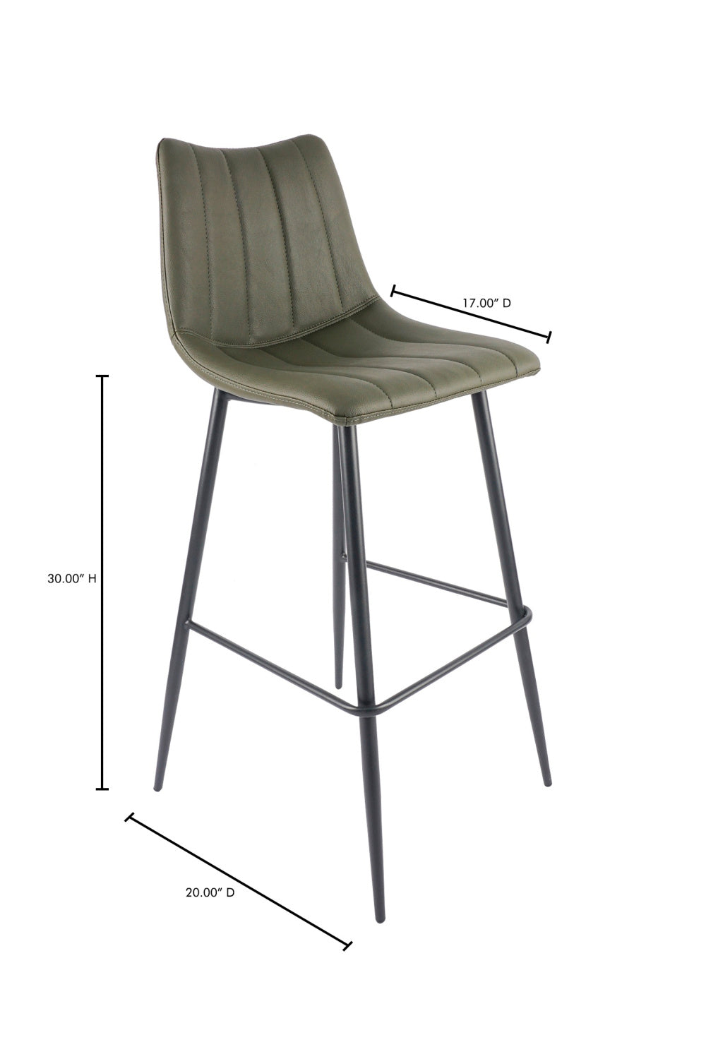 Modern European furniture - Vertical Stitched Bar Stools (2) - www.oroa.com