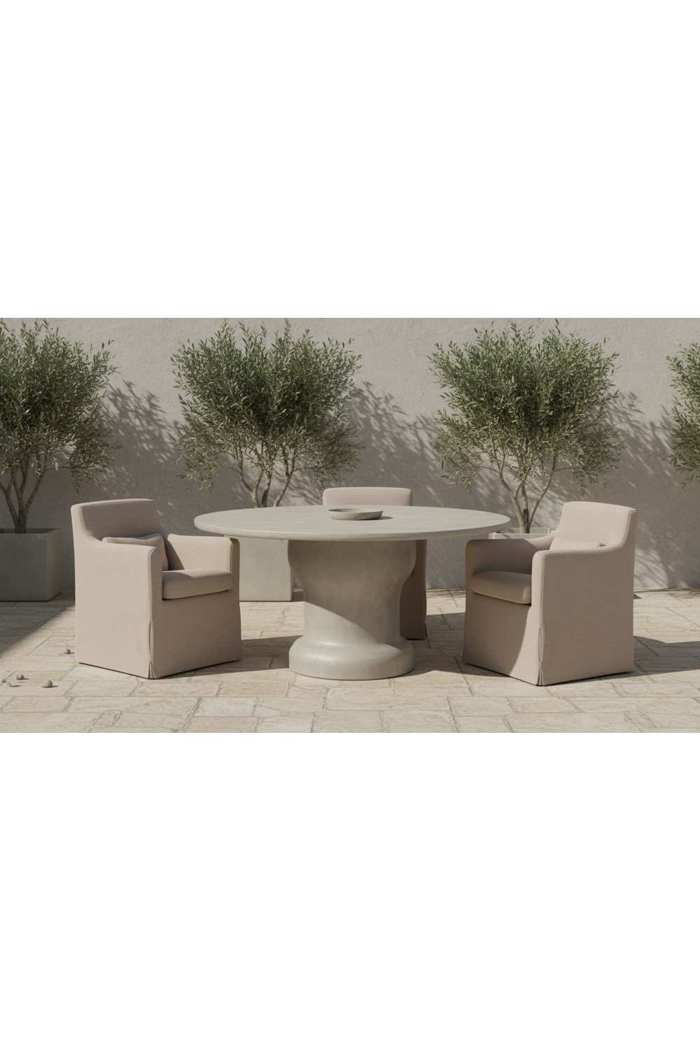 Slipcovered Outdoor Dining Chair | Novi Living Lydia | Oroa.com