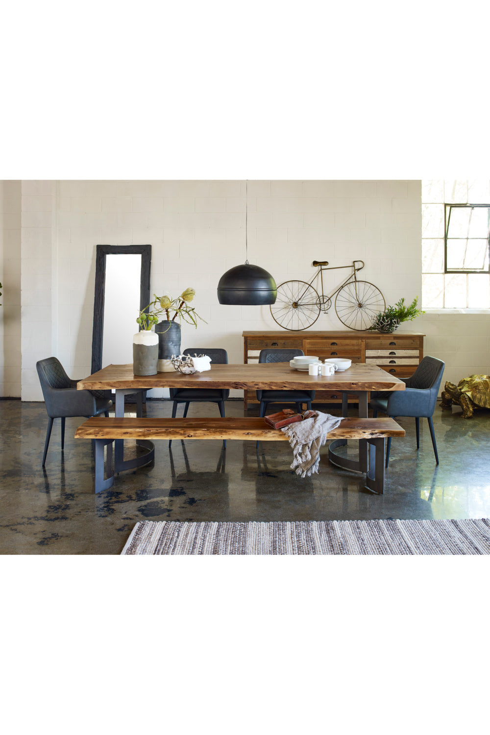 Modern European furniture - Solid Acacia Wood Dining Table - www.oroa.com