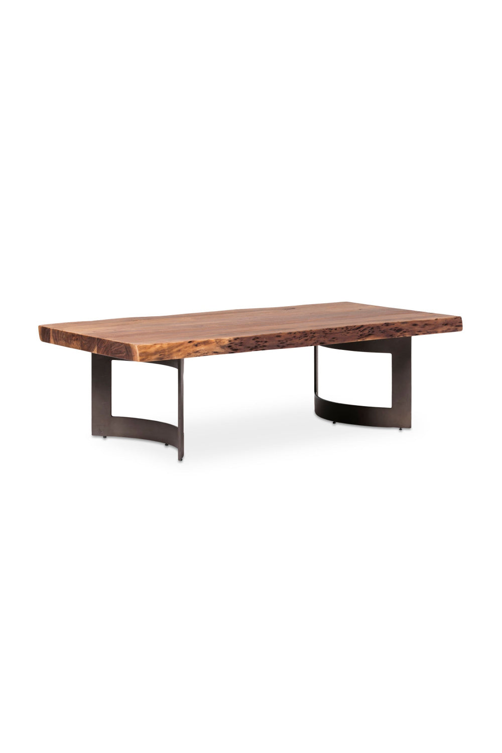 Modern European furniture - Brown Acacia Coffee Table - www.oroa.com