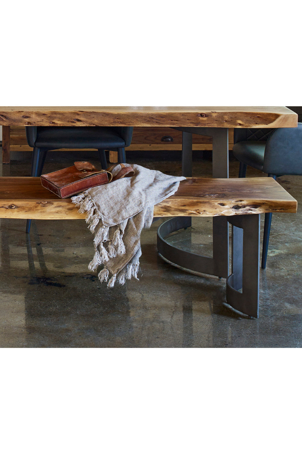 Modern European furniture - Rustic Natural Acacia Bench - www.oroa.com