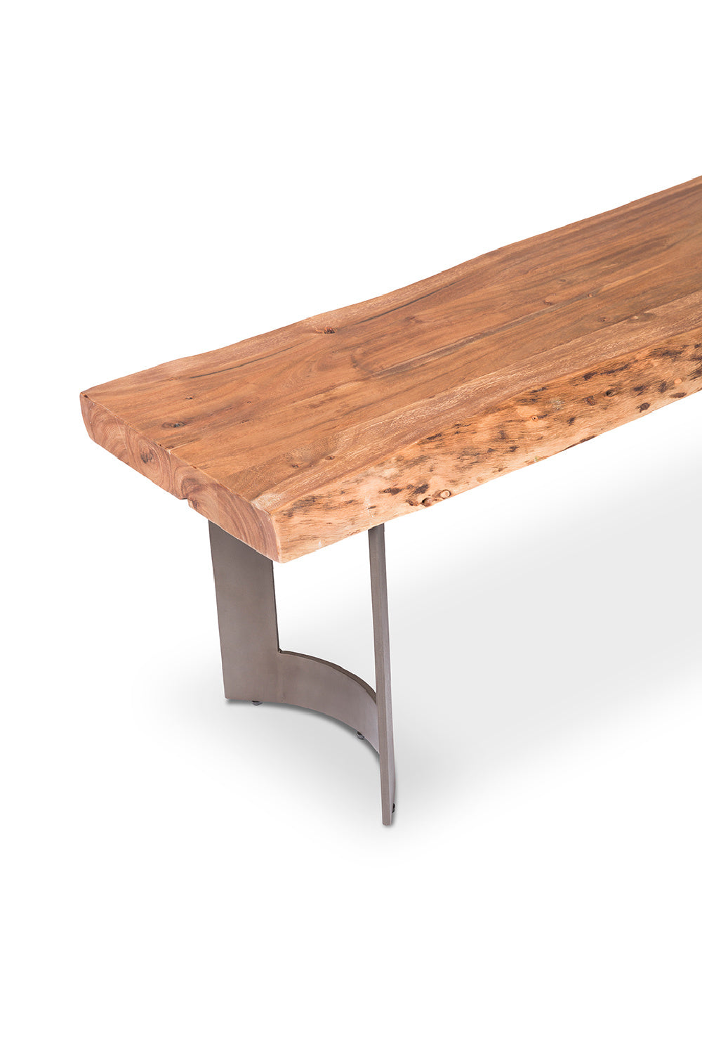 Modern European furniture - Rustic Natural Acacia Bench - www.oroa.com