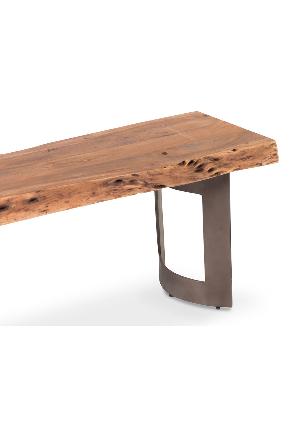 Modern European furniture - Rustic Natural Acacia Bench - www.oroa.com