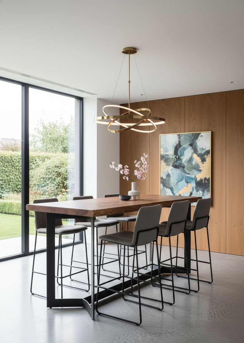 Acacia Wood Top Counter Table | Novi Living Bent - www.oroa.com