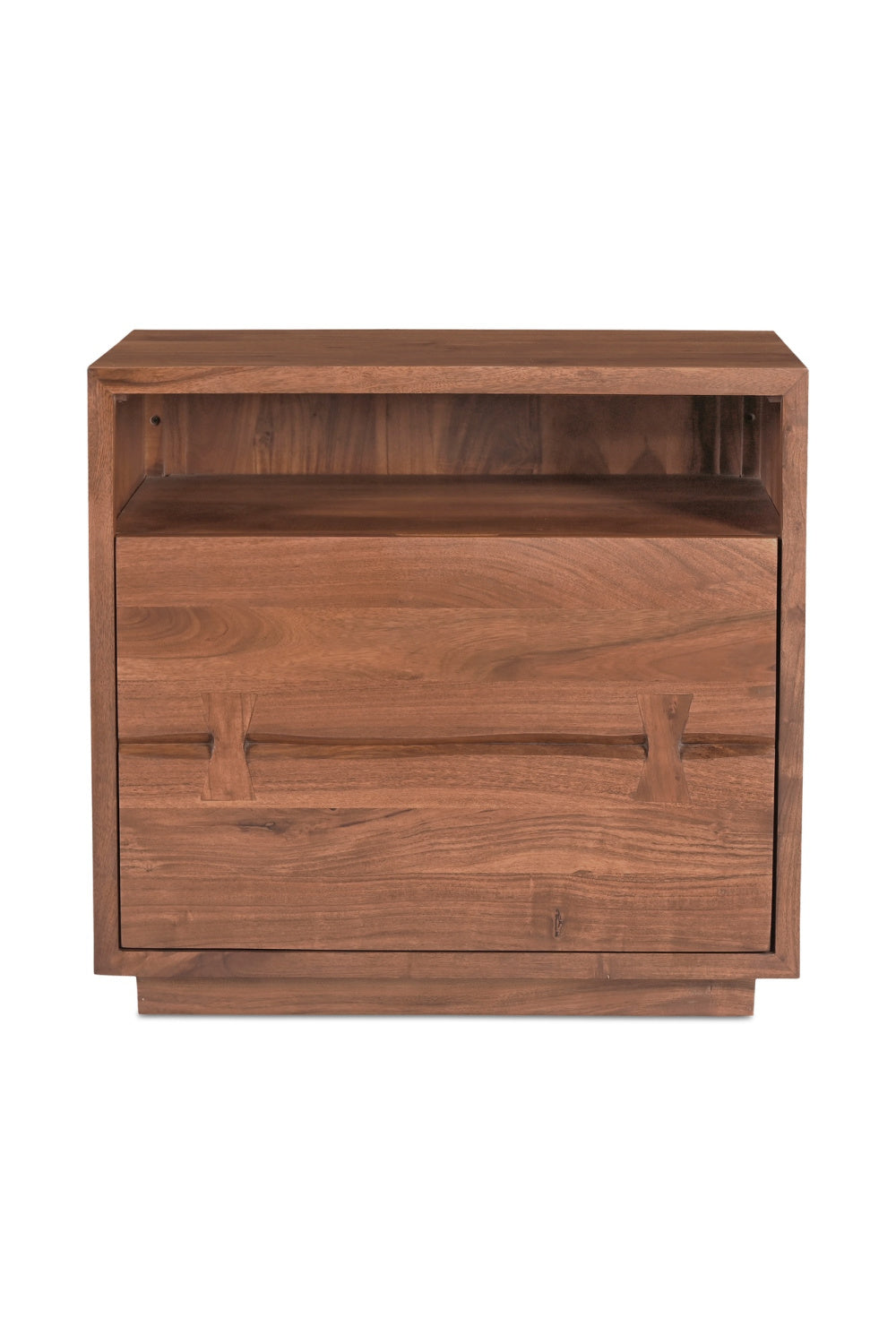 Solid Acacia 2-Drawer Nightstand | Novi Living Madagascar | Oroa.com