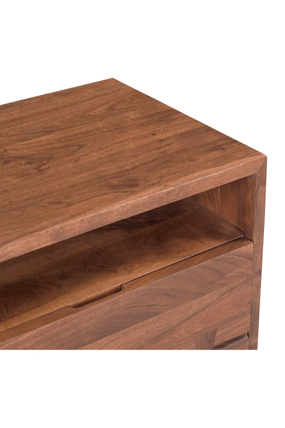 Solid Acacia 2-Drawer Nightstand | Novi Living Madagascar | Oroa.com