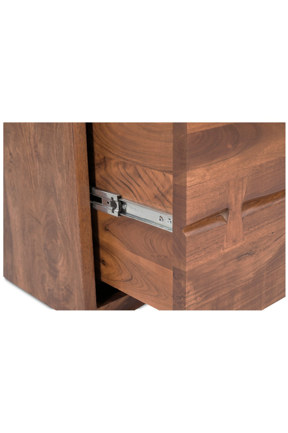 Solid Acacia 2-Drawer Nightstand | Novi Living Madagascar | Oroa.com