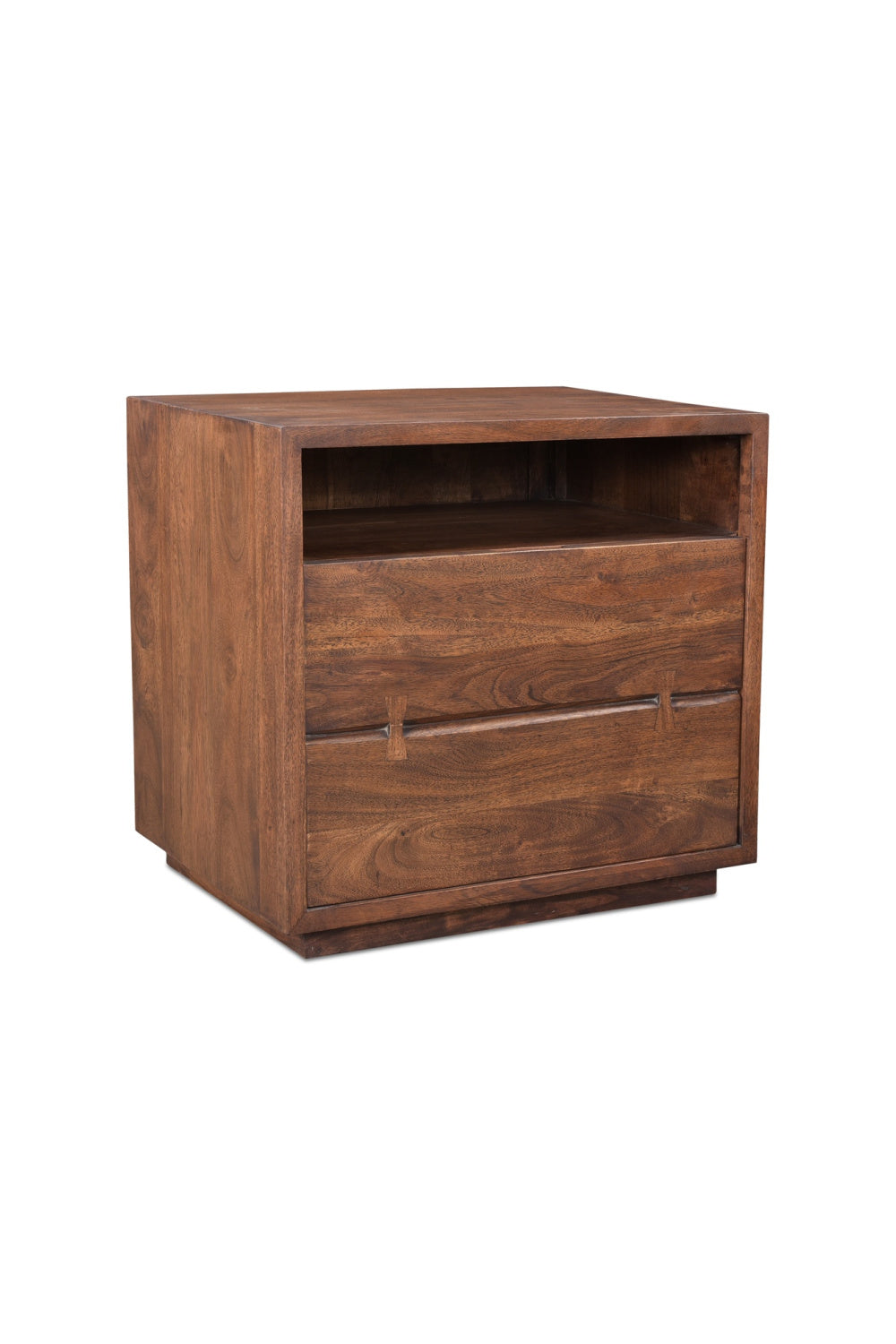Solid Acacia 2-Drawer Nightstand | Novi Living Madagascar | Oroa.com