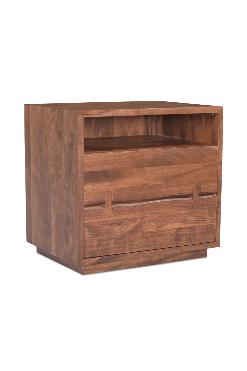 Solid Acacia 2-Drawer Nightstand | Novi Living Madagascar | Oroa.com