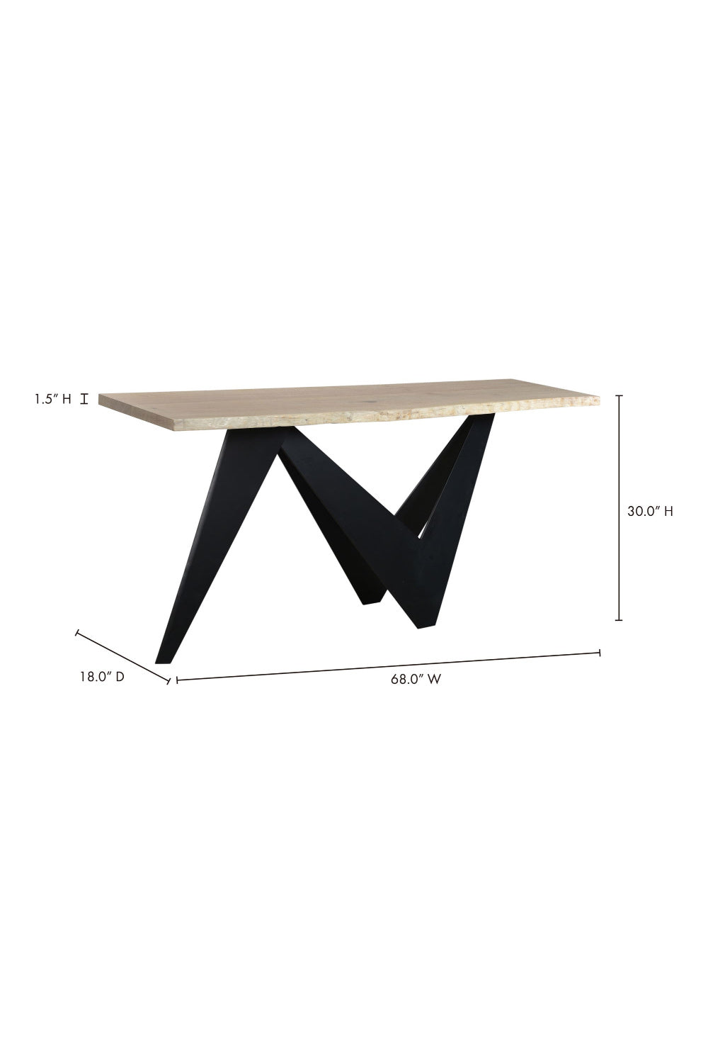 Modern European furniture - Sculptural Iron Base Console Table - www.oroa.com