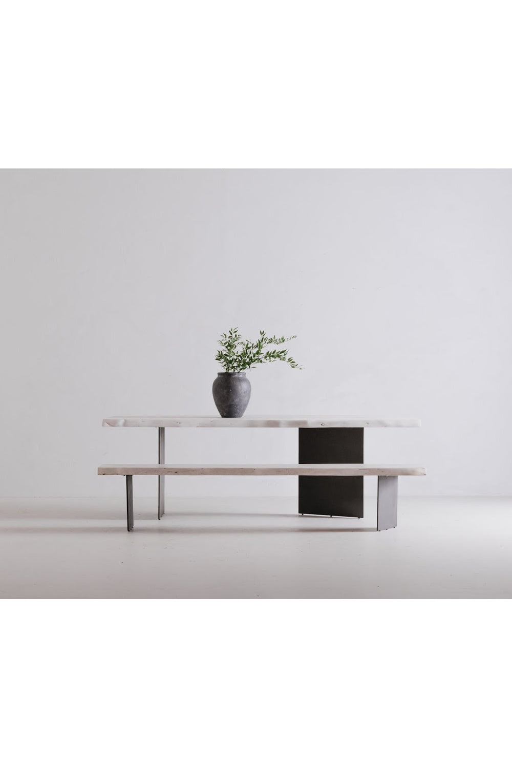 Modern European furniture - Whitewashed Acacia Dining Table - www.oroa.com