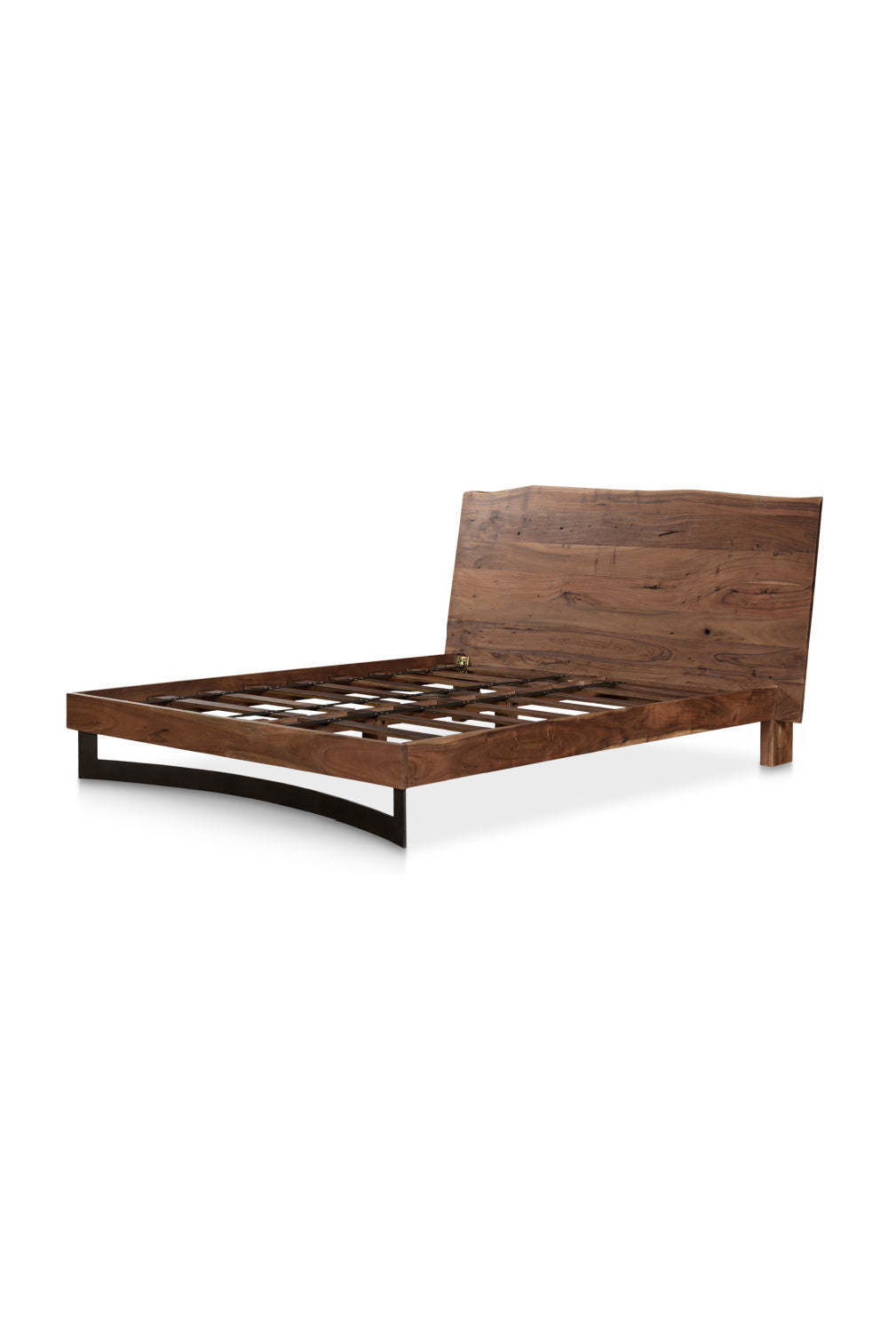 Modern European furniture - Rustic Natural Acacia Bed - www.oroa.com
