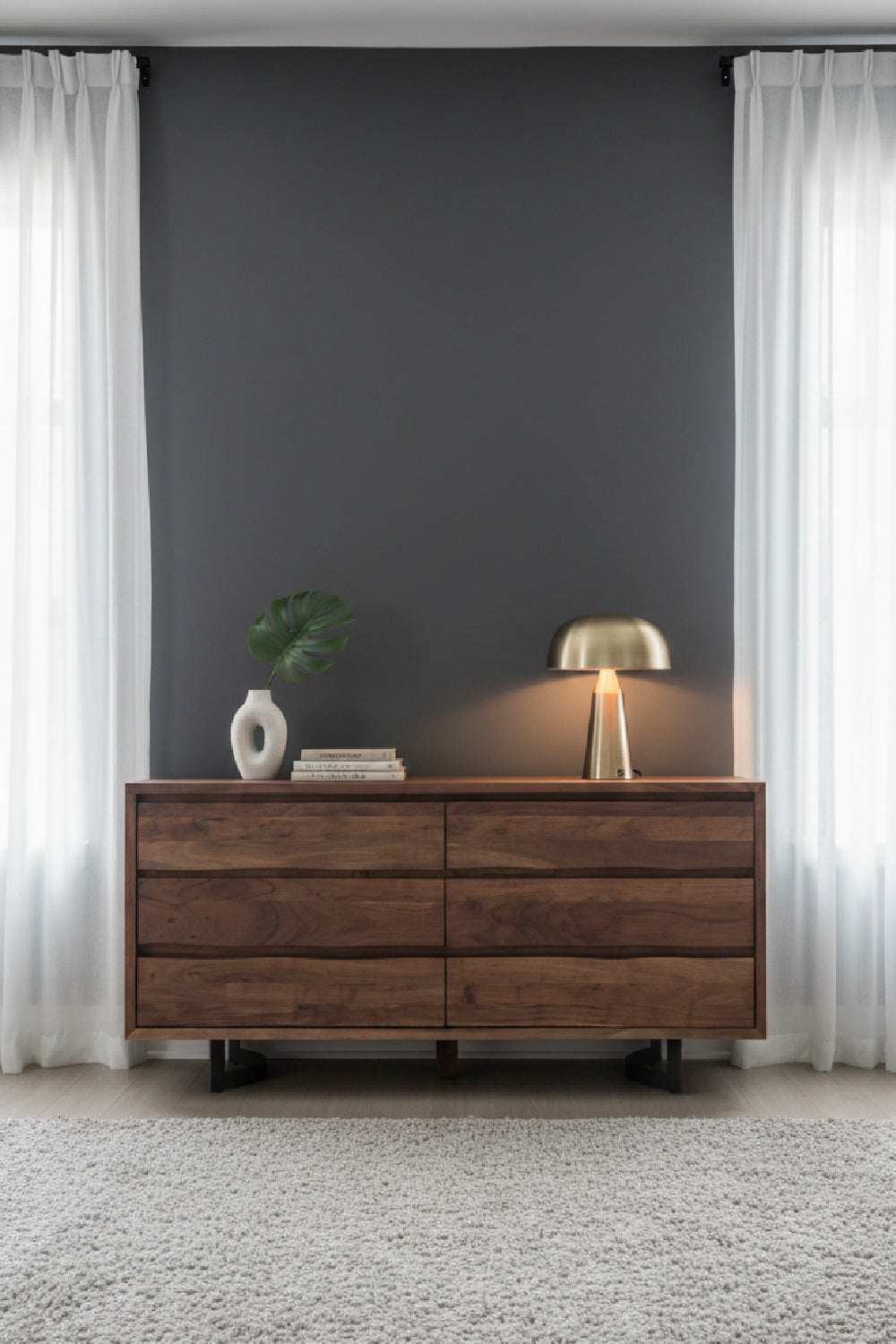 Modern European furniture - Solid Oak 6-Drawer Dresser - www.oroa.com